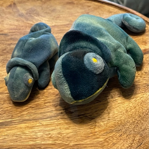Chameleon (Mom and Baby) Beanie Baby Set lot of 2🦎🦎 - Picture 7 of 9